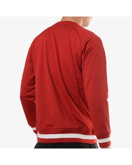 Nike Red 14 Retro Last Shot Mesh Bomber Jacket for men