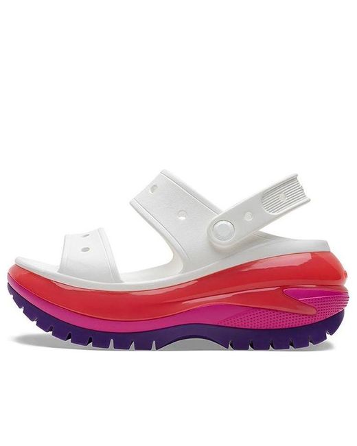 CROCSTM White (Wmns) Classic Mega Crush Sandal