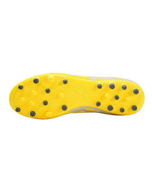PUMA Yellow Future Play Mg Comfort Lightweight Cleats for men