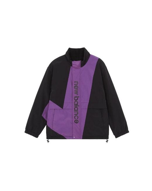 New Balance Blue Contrasting Colors Polar Fleece Jacket