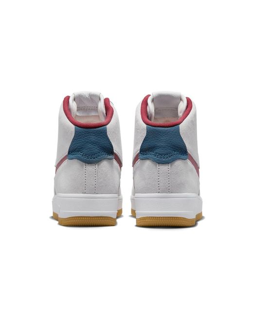 Nike White (Wmns) Air Force 1 High Sculpt Suede'