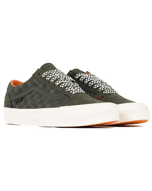 Vans Brown Porter-Yoshida & Co. X Og Old Skool Lx Floral Checkerboard' for men