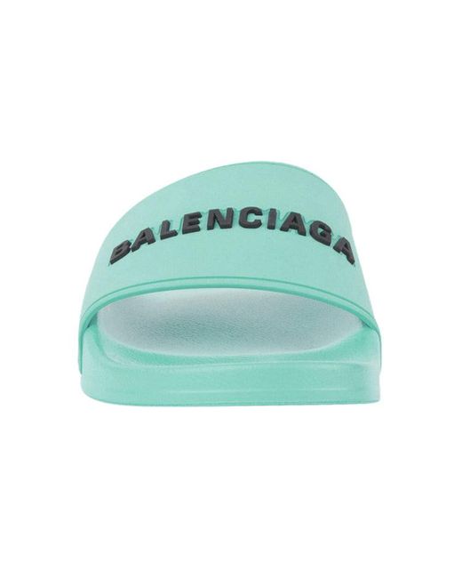 Balenciaga Green (Wmns) Pool Slides 'Mint'