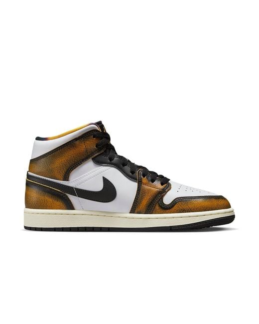 Nike Black 1 Mid Se 'Wear-Away for men