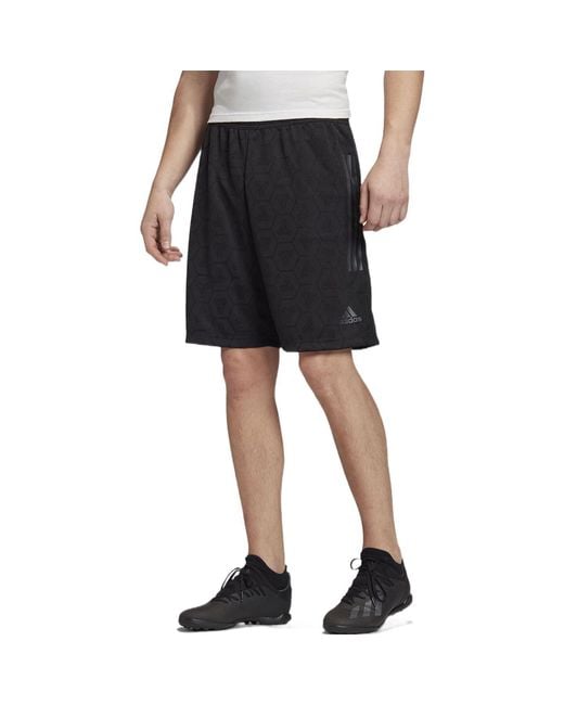 Adidas Black Tan Jacquard Shorts for men
