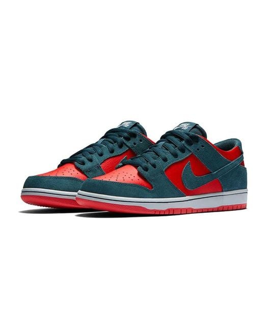 Nike Red Zoom Sb Dunk Low Pro 'Reverse Shark' for men