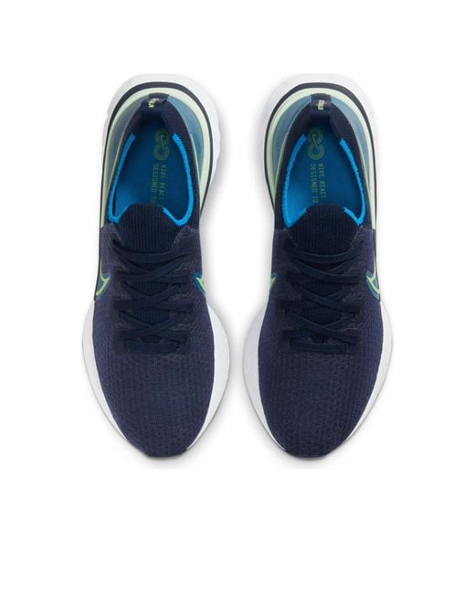 Nike Blue React Infinity Run Flyknit Dark for men