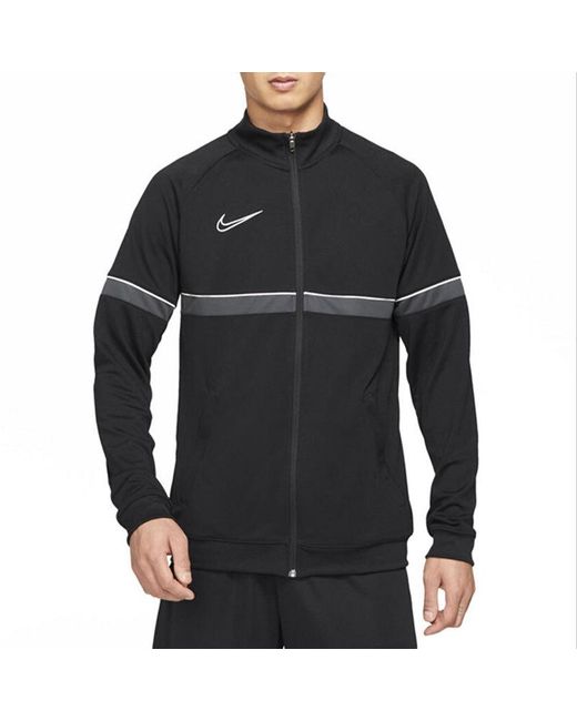 Nike Black Stripe Contrasting Colors Outdoor Zipper Jacket for men