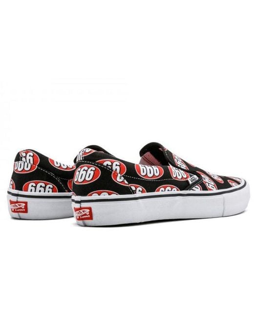Vans Red Supreme X Slip-On 666' for men