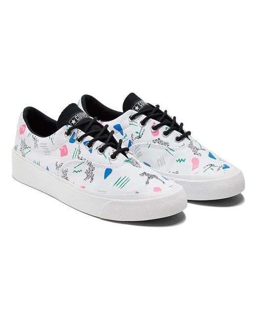 Converse White Skid Grip Cvo 'Archive Print for men