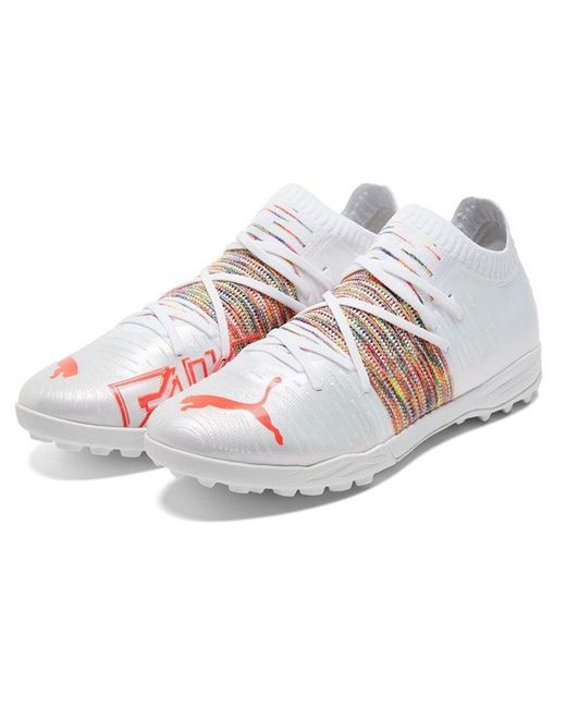 PUMA White Future Z 1.1 Pro Cage Soccer Shoes for men