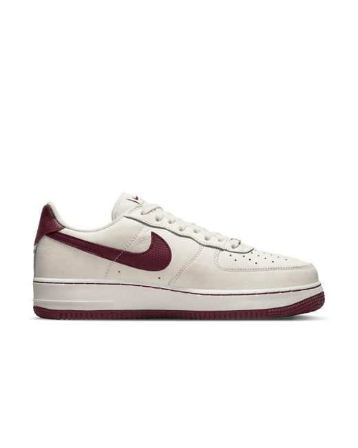 Nike White Air Force 1 '07 Craft 'Dark Beefroot' for men