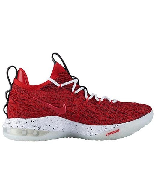 Nike Red Lebron 15 Low Ep 'University' for men