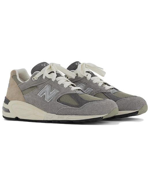 New Balance White Teddy Santis X 990V2 Made for men