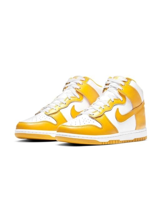 Nike Yellow (Wmns) Dunk High 'Dark Sulfur'