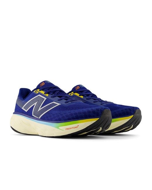 New Balance Blue Fresh Foam X 1080 V14 'Inkwell Ginger Lemon' for men