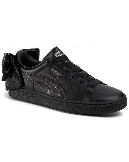 PUMA Black (Wmns) Basket 'Bow