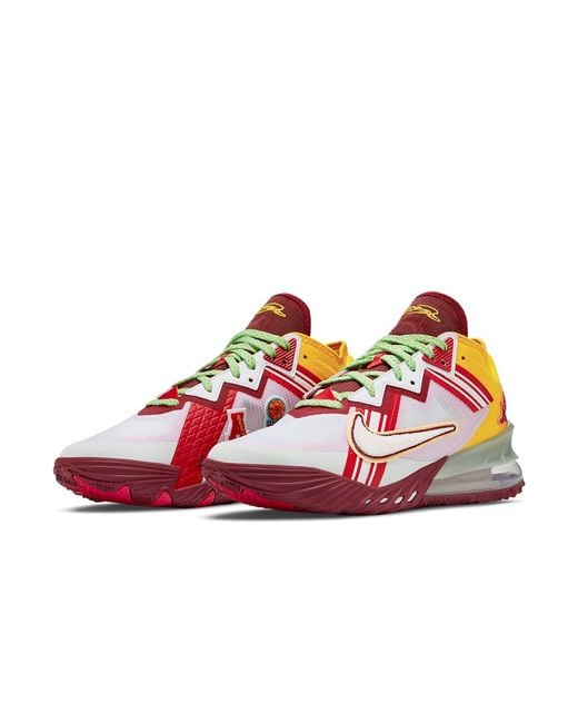 Nike Red Mimi Plange X Lebron 18 Low 'Higher Learning' for men