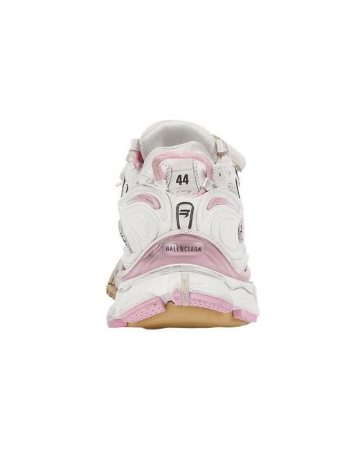 Balenciaga White Runner Sneakers Baby Mesh And Nylon' for men