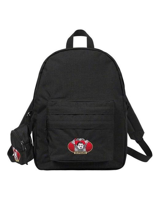 Supreme Black Vampire Boy Backpack for men