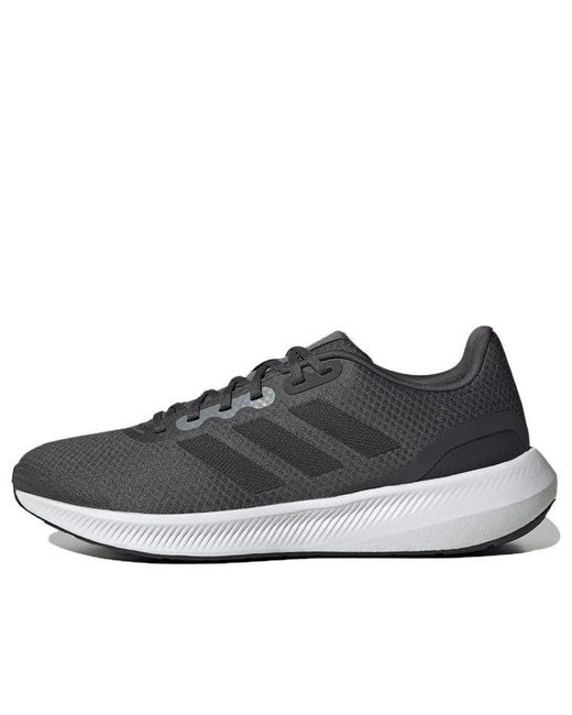 Adidas Black Runfalcon 3.0 Tr Wide Carbon' for men