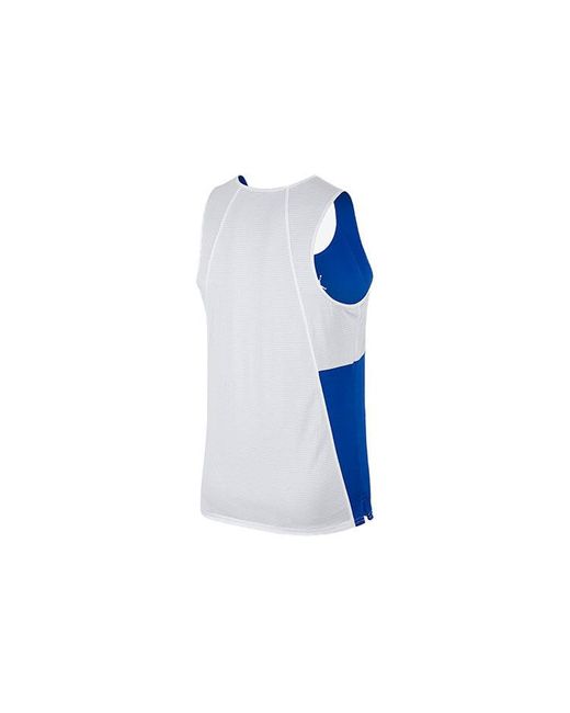 Nike Blue Brand Reversible Colorblock Basketball Jersey/Vest for men