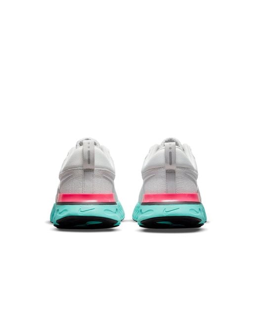 Nike White React Infinity Run Flyknit 2 'South Beach' for men