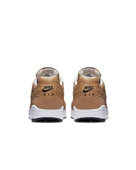 Nike Brown Air Max 1 Woven 'Pale Shale' for men