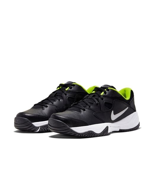 Nike Black Court Lite 2 Volt' for men