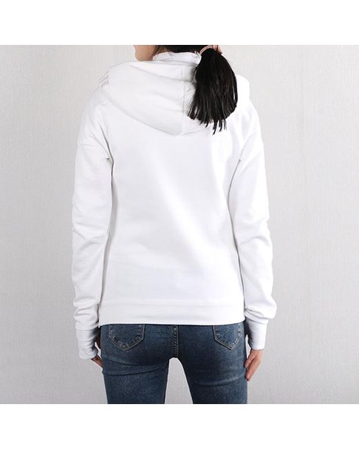 Adidas White (Wmns) Z.N.E. Three Stripes Printing Hooded Jacket