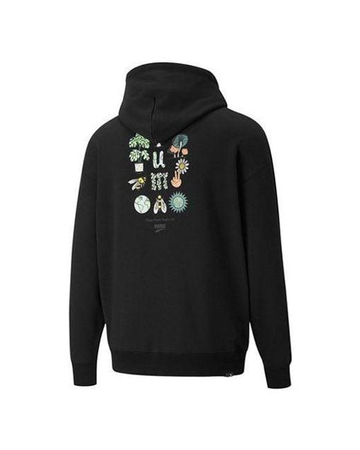 PUMA Black Downtown Funny Logo Printing Sports for men