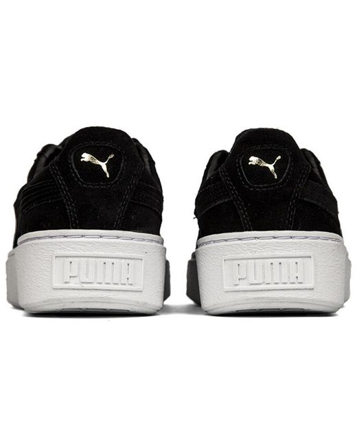 PUMA Black (Wmns) Suede Platform Bling