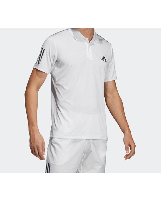 Adidas White Club 3Str Polo Tennis Sports Polo Shirt for men