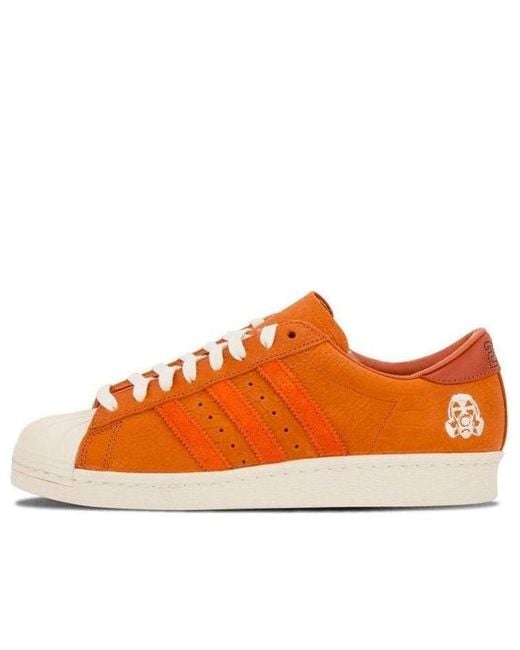 Adidas Orange Footpatrol X Superstar 80V Fp 'Fox' for men