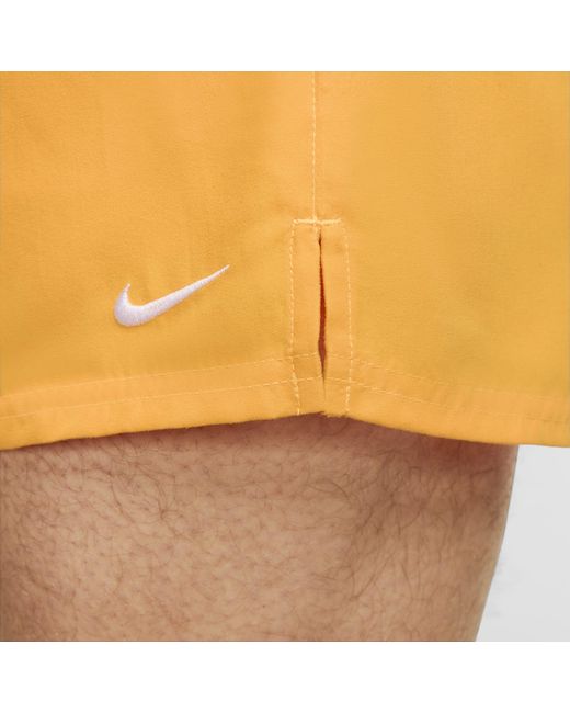 Nike Yellow Swim Essential 5" Volley Shorts 'Sundial' for men