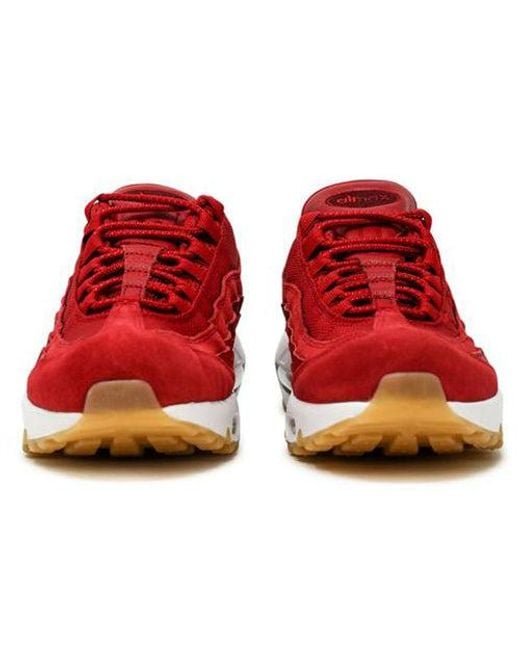 Nike Red Air Max 95 Premium 'Gym' for men
