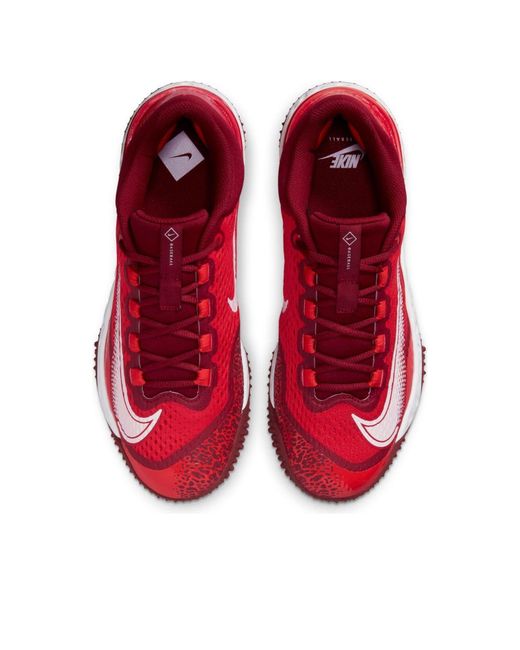 Nike Red Alpha Huarache Elite 4 Tf Turf 'University' for men