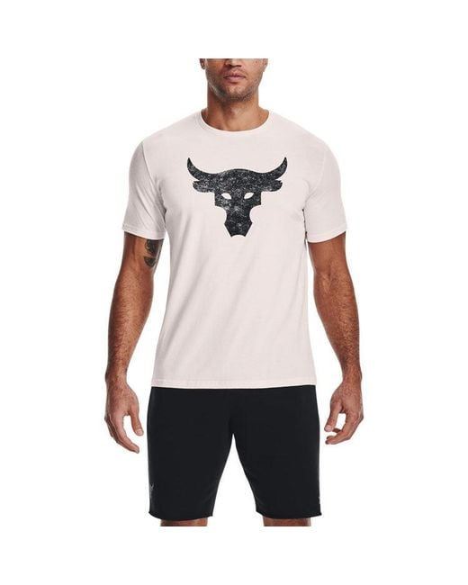 Under Armour Blue Project Rock Brahma Bull Short Sleeve T-Shirt for men
