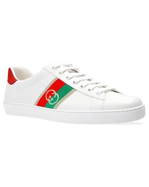 Gucci White Ace 'Interlocking G for men