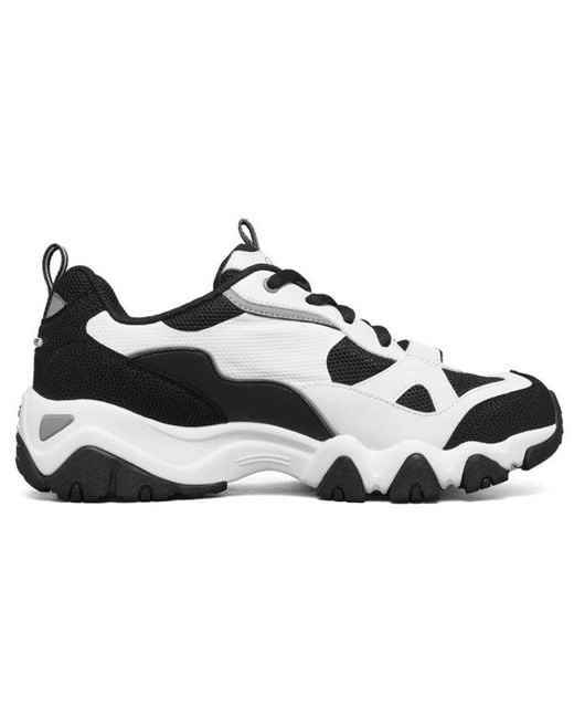 Skechers White (Wmns) D Lites 2.0 Sport Shoes
