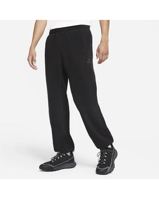 Nike Black Acg Polartec 'Wolf Tree' Casual Loose Running Pants for men
