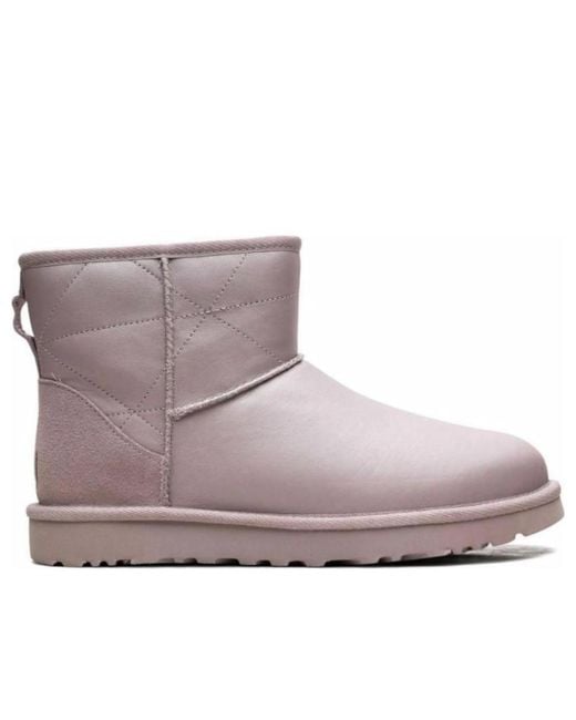 Ugg Purple (Wmns) Classic Mini Pearlized 'Pale Smoke'