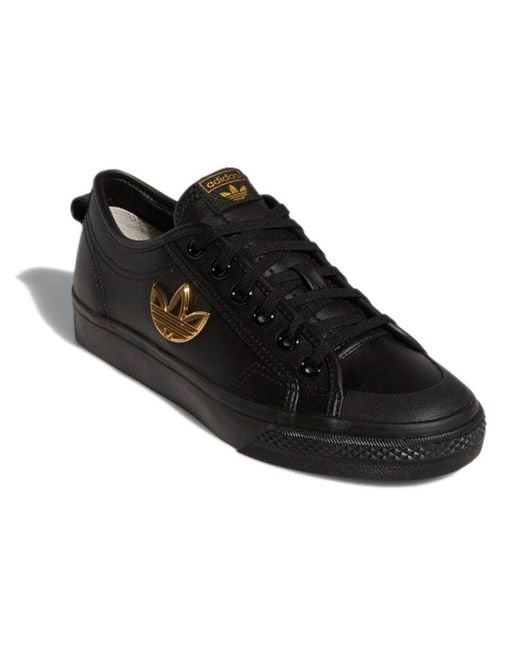 Adidas Black (Wmns) Originals Nizza Trefoil 'Carbon'