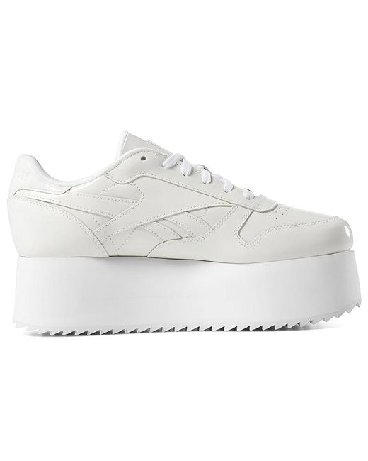 Reebok Gigi Hadid X Classic Leather Triple Thick Sole Casual Skateboarding  Shoes in White | Lyst
