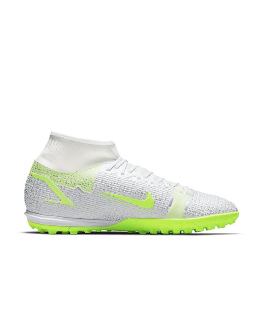 Nike Green Mercurial Superfly 8 Academy Tf 'Metallic Volt' for men