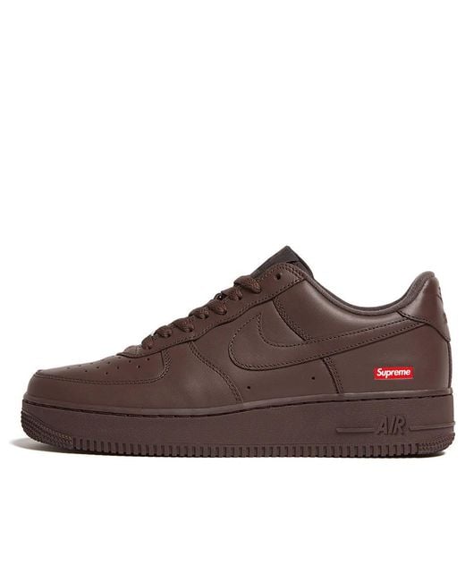 Nike Brown X Supreme Air Force 1 Low 'Baroque' for men