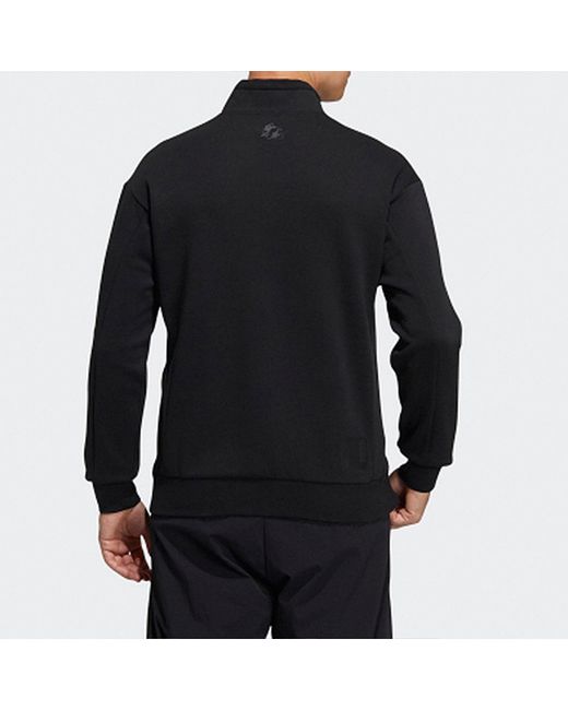 Adidas Blue Wj Tt Swt Casual Sports Stand Collar Jacket for men