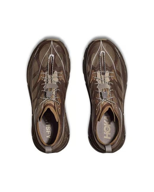 Hoka One One Brown X Satisfy Mafate Speed 4 Lite 'Rubber' for men