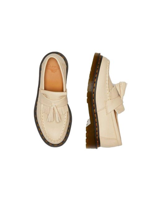 Dr. Martens Natural (Wmns) Dr.Martens Adrian Virginia Leather Tassel Loafers 'Parchment'