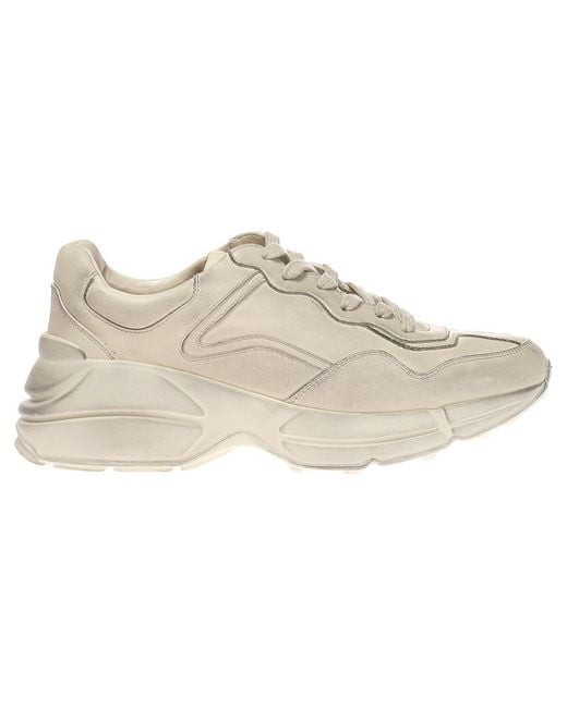 Gucci Natural Rhyton Leather Sneaker 'Ivory' for men